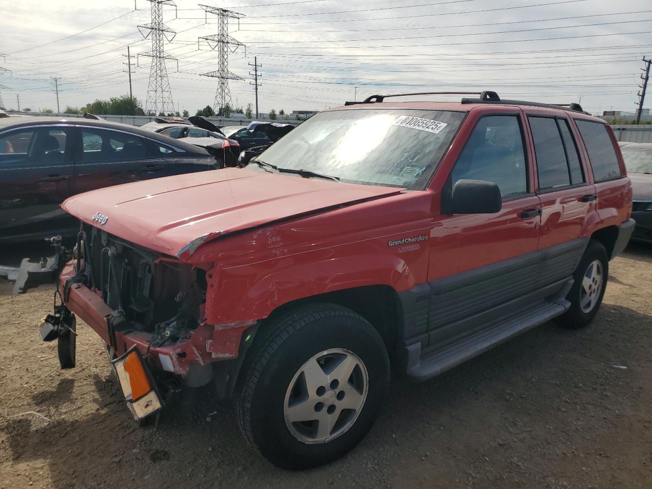 1995 Jeep Grand Cherokee Laredo, VIN 1J4GZ58S8SC533006 — Front end