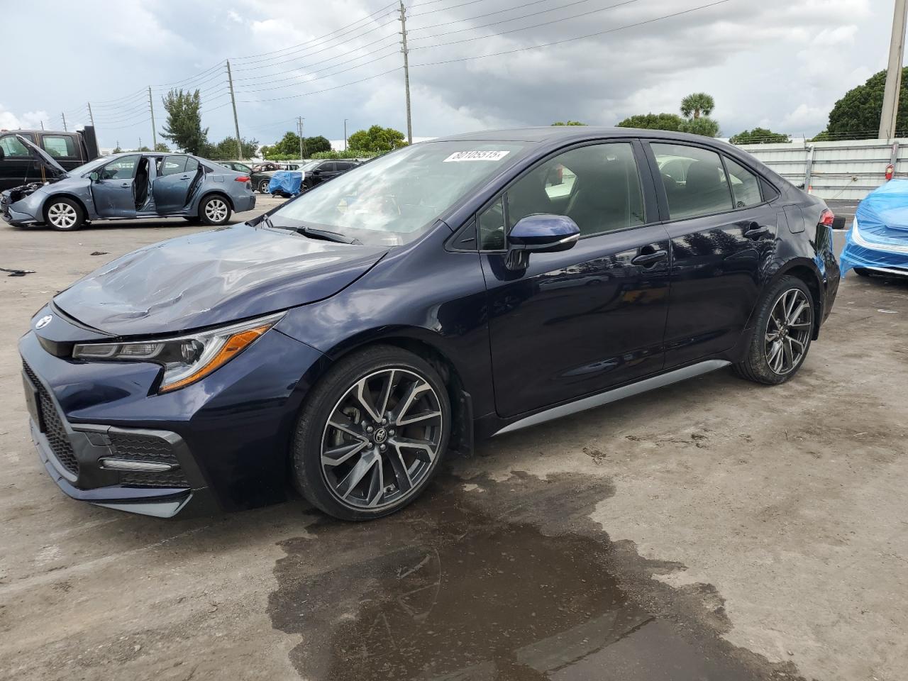 2021 Toyota Corolla SE, VIN JTDS4MCE5MJ070573 — Auction photo