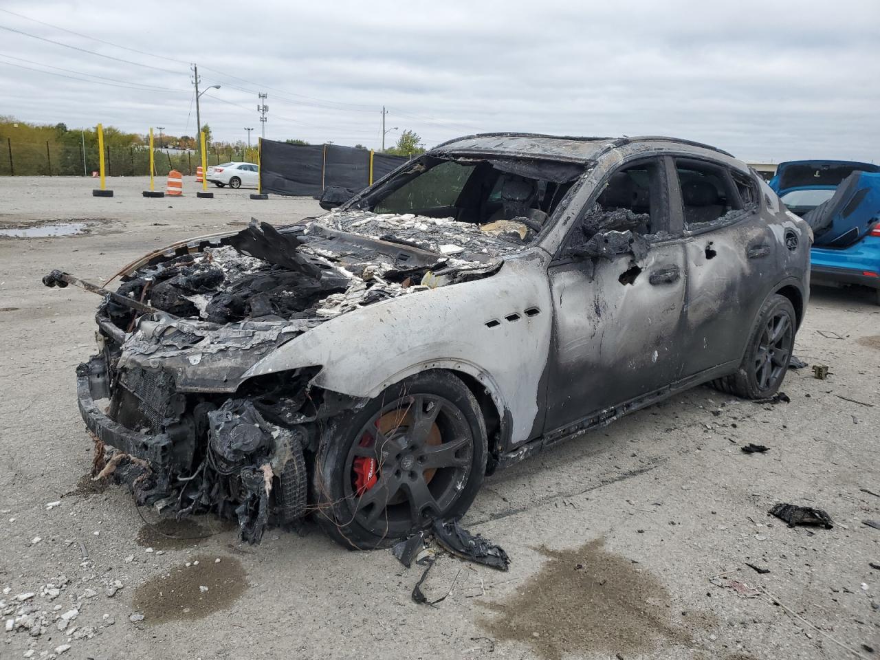 2021 Maserati Levante S, VIN ZN661YUA9MX369430 — Пожар