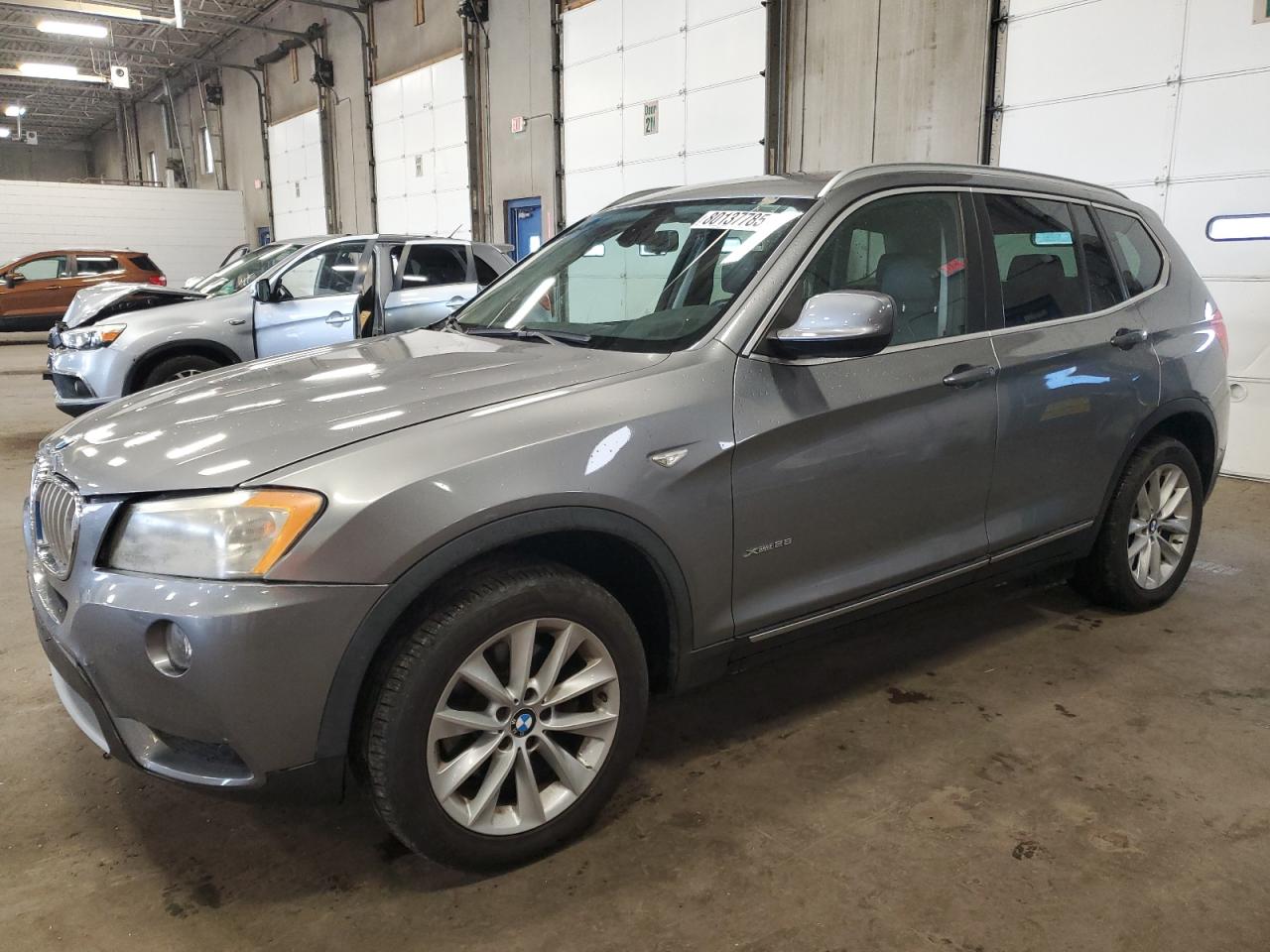 2011 BMW X3 28i, VIN 5UXWX5C53BLW13661 — Front end
