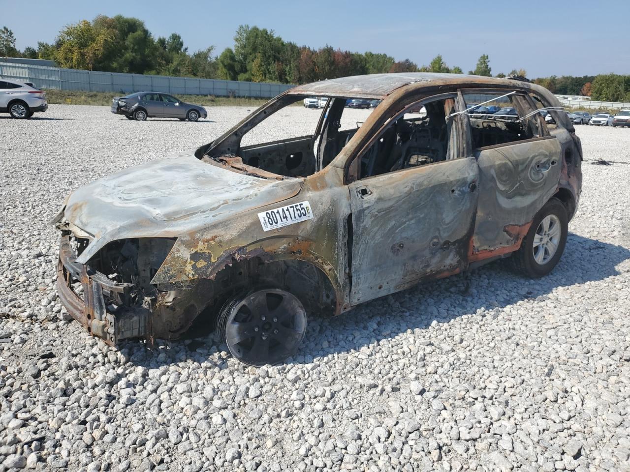 2008 Saturn VUE XE, VIN 3GSDL43N18S507019 — Пожар