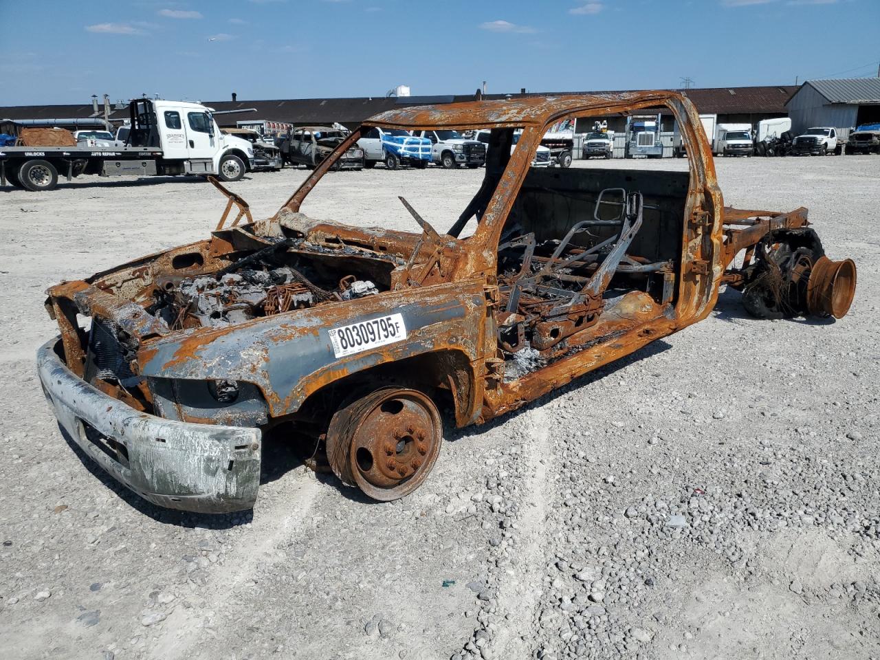1999 Dodge 3500, VIN 1B7MC3363XJ594792 — Пожар