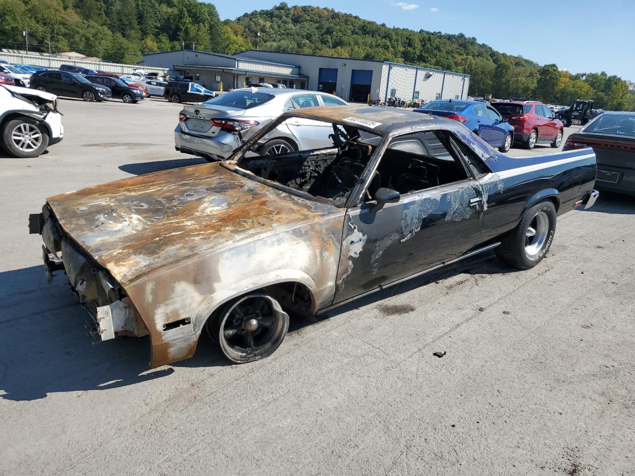 1987 Chevrolet El Camino, VIN 3GCCW80H0HS906069 — Burn