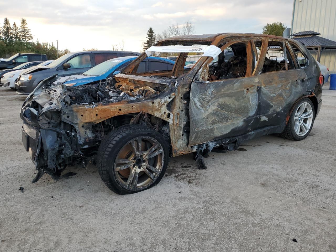 2011 BMW X5 M, VIN 5YMGY0C58BLK27153 — Burn