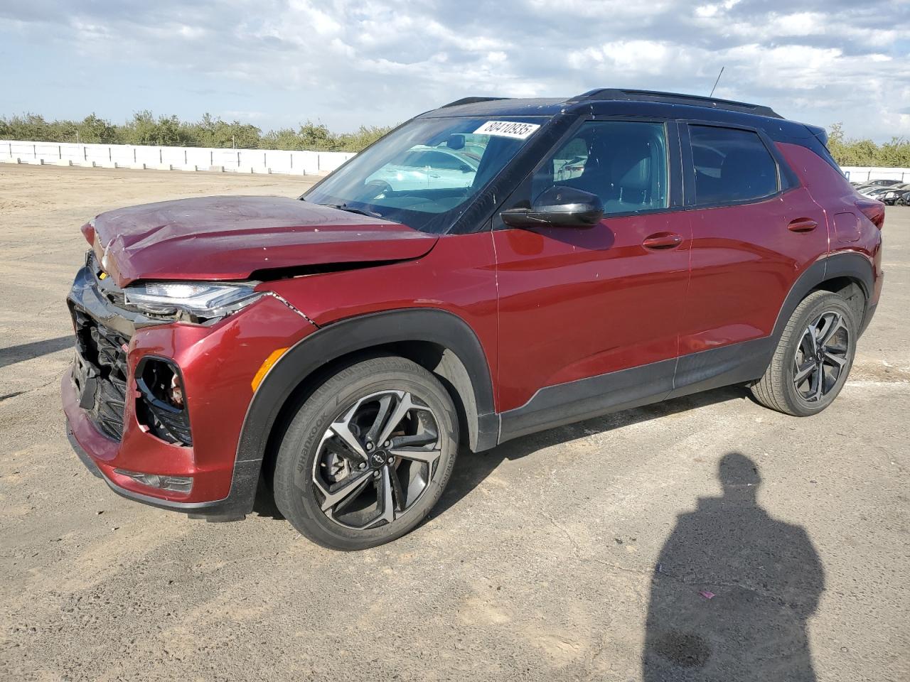 2022 Chevrolet TrailBlazer RS, VIN KL79MTSL6NB069496 — Front end
