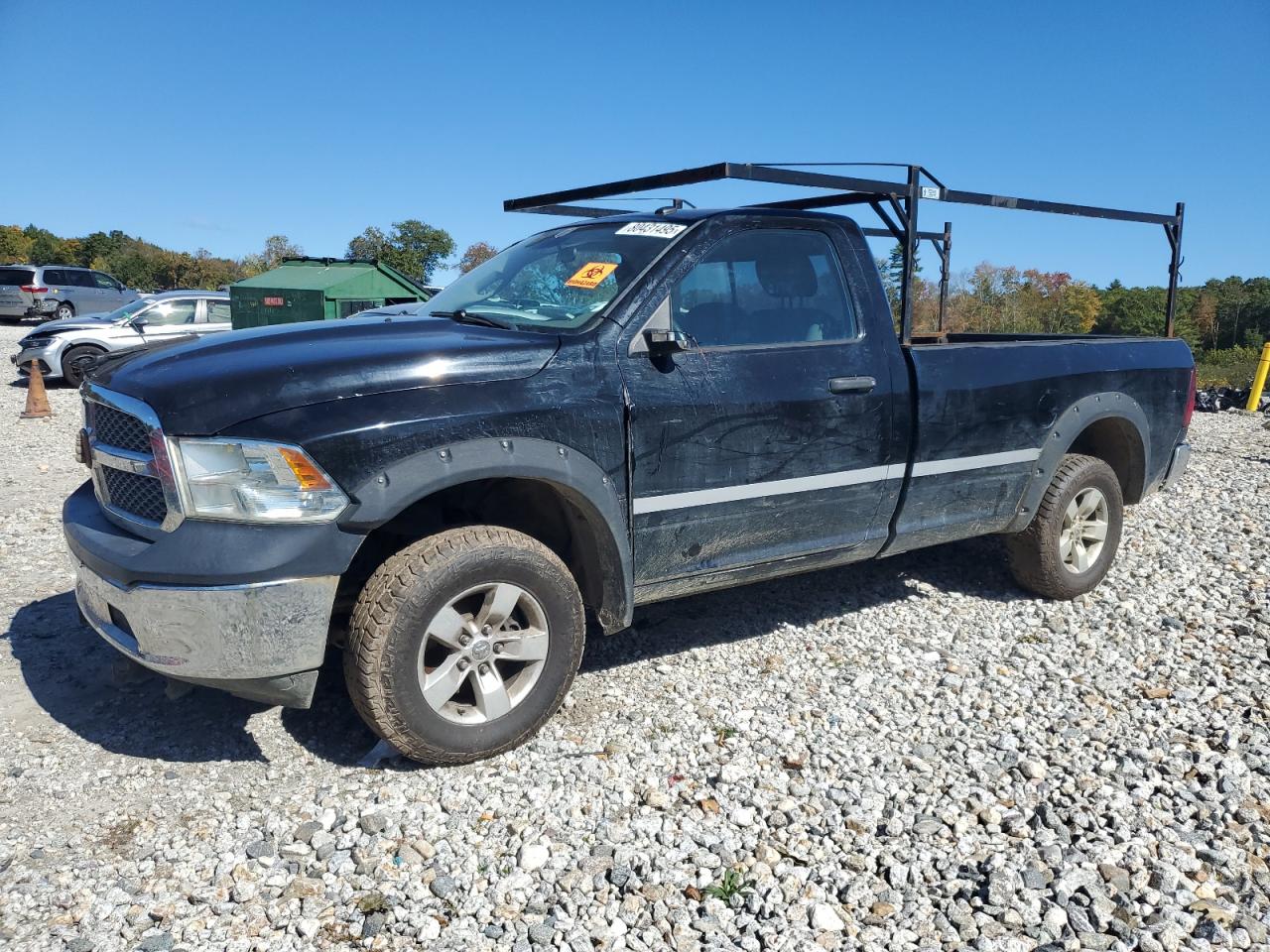 2013 Ram 1500 Tradesman, VIN 3C6JR7DT8DG521841 — Engine fire