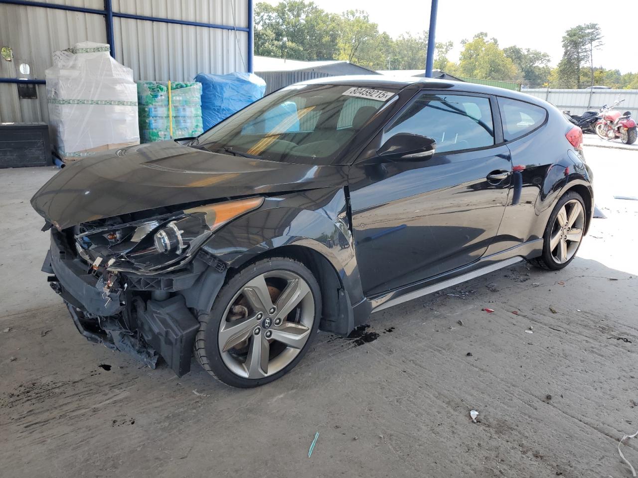 2013 Hyundai Veloster Turbo, VIN KMHTC6AE1DU176924 — Front end