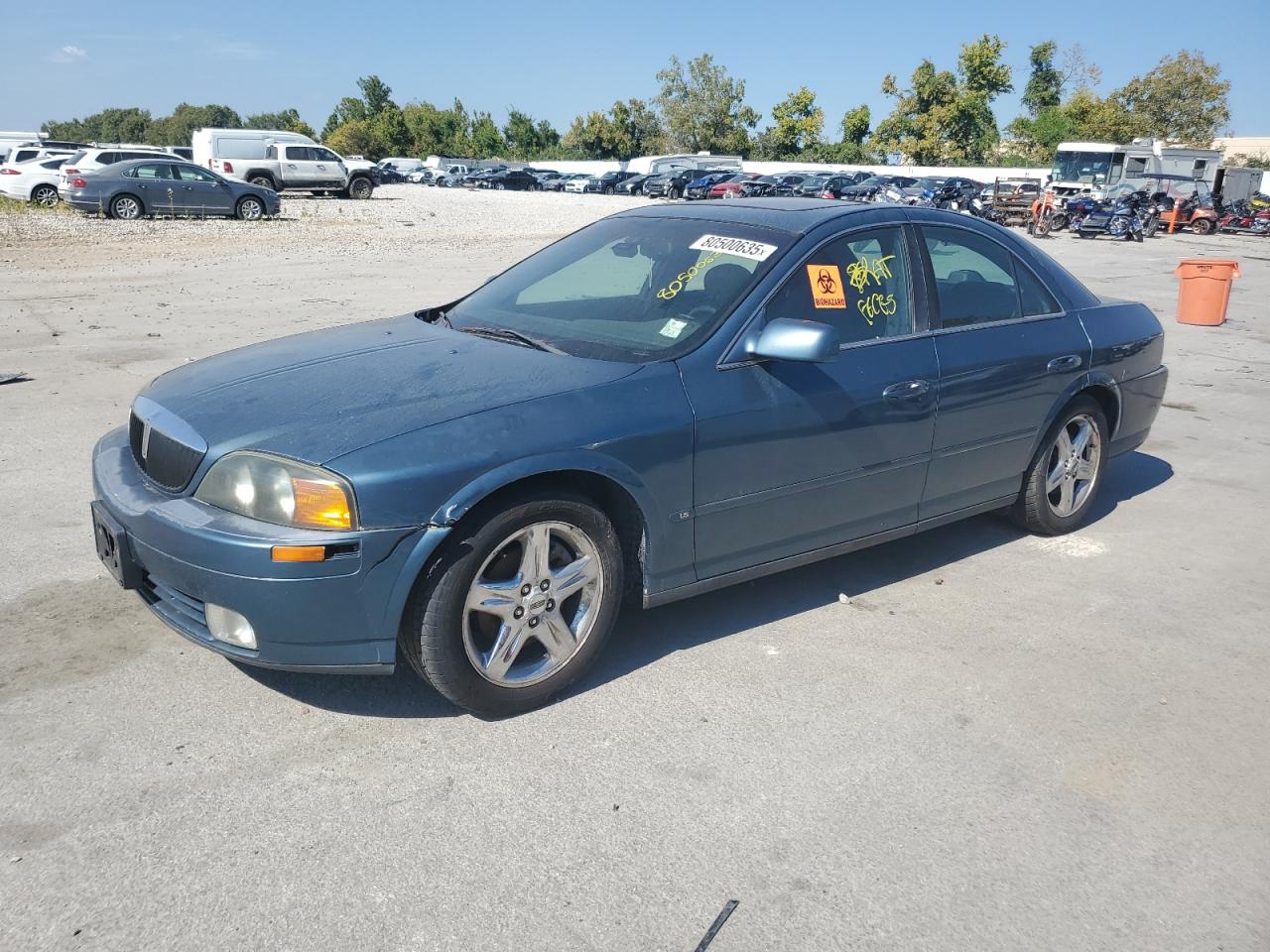 2001 Lincoln LS Sport, VIN 1LNHM86S11Y623401 — Биологическое загрязнение