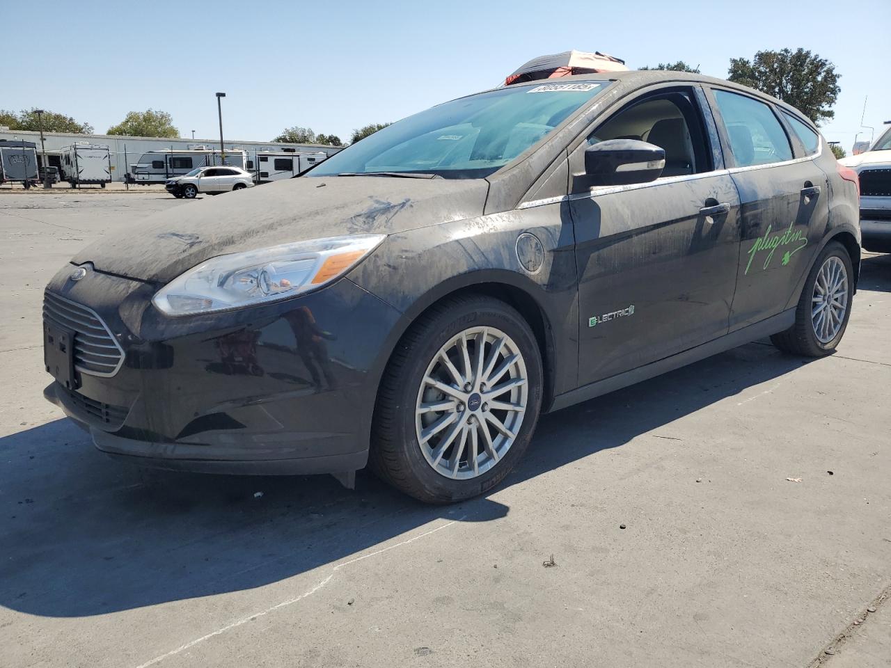 2014 Ford Focus Electric, VIN 1FADP3R48EL314785 — Rear end