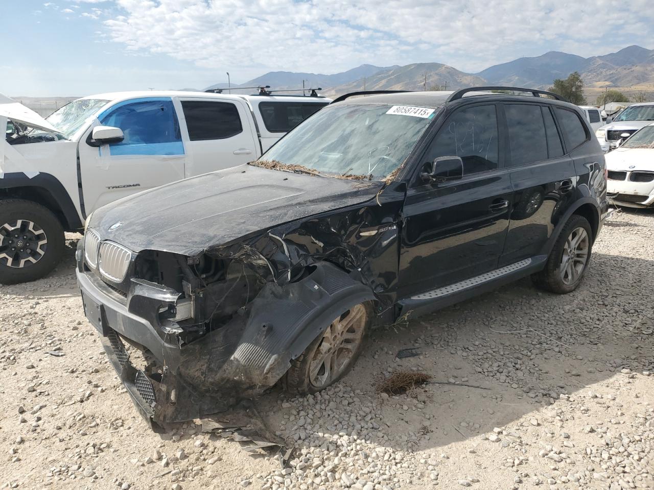 2008 BMW X3 3.0si, VIN WBXPC93408WJ08803 — Front end