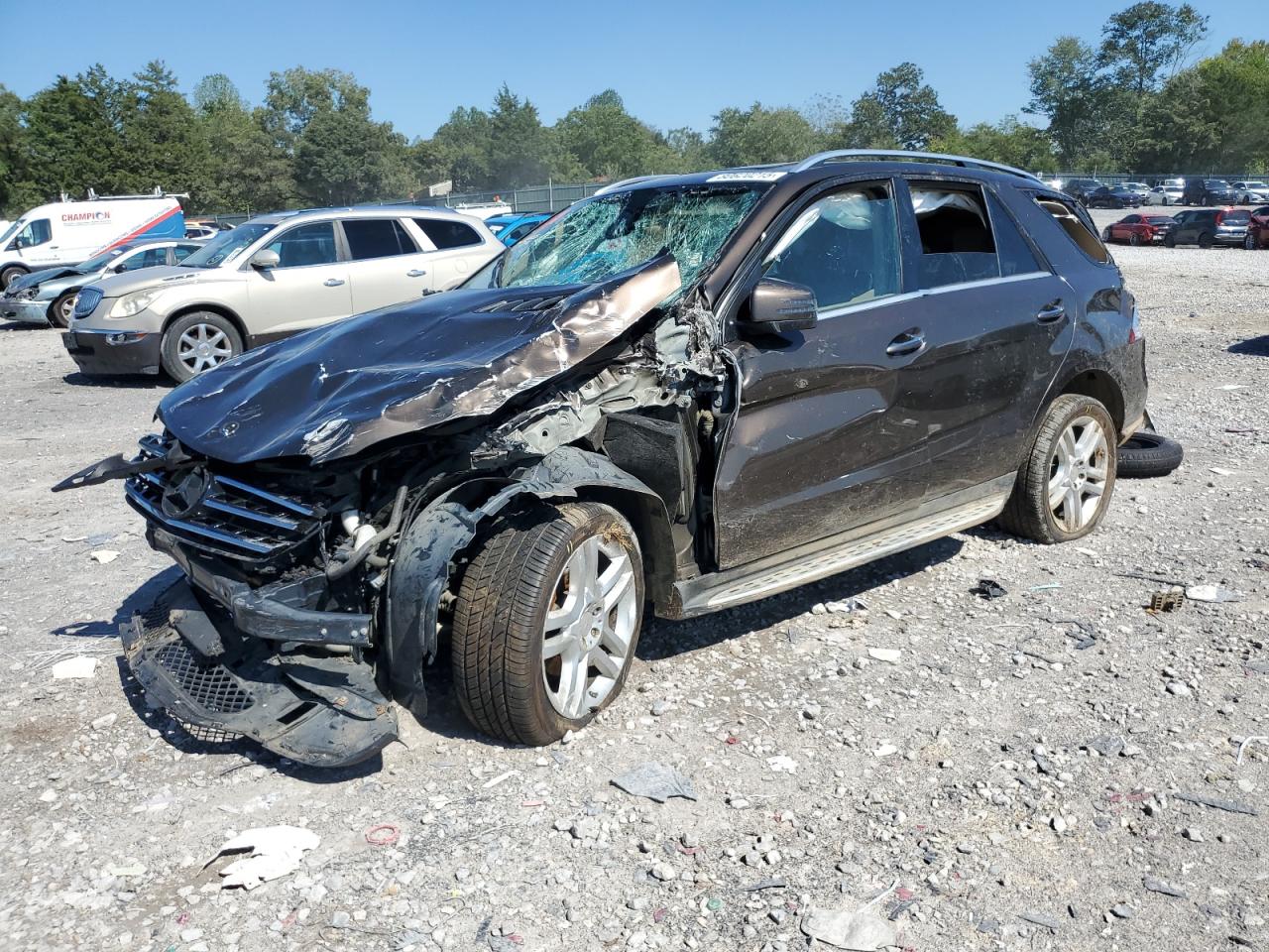 2014 Mercedes-Benz M 350, VIN 4JGDA5HB2EA386757 — Rollover