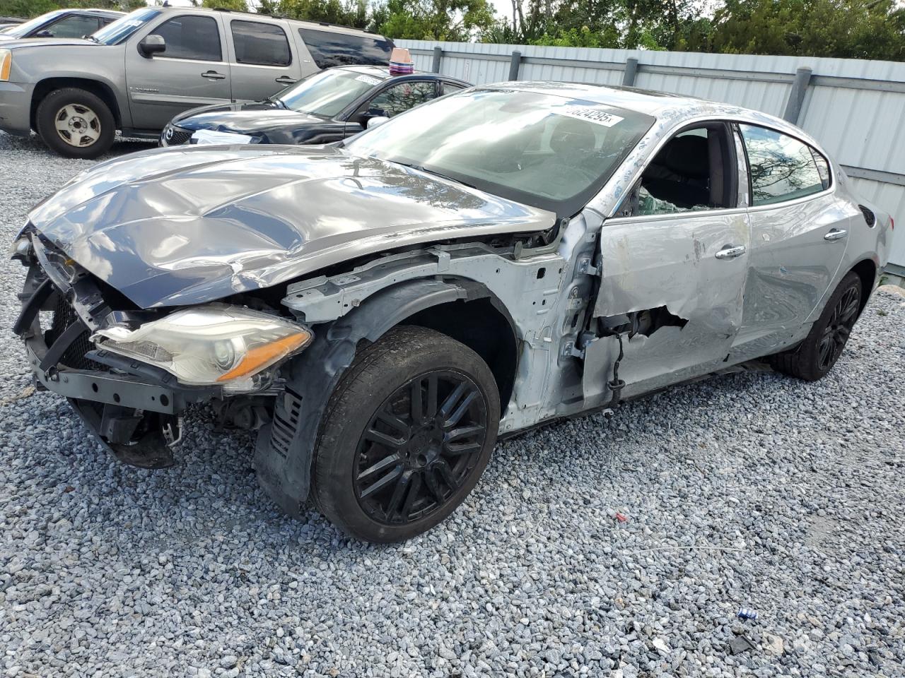 2014 Maserati Quattroporte S Q4, VIN ZAM56RRA6E1085024 — Front end