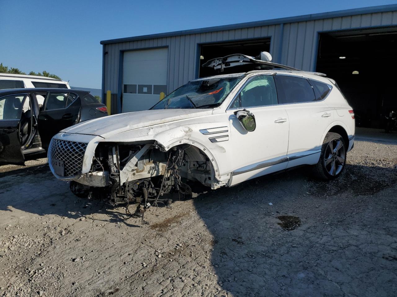 2023 Genesis GV80, VIN KMUHBDSBXPU121198 — Rollover