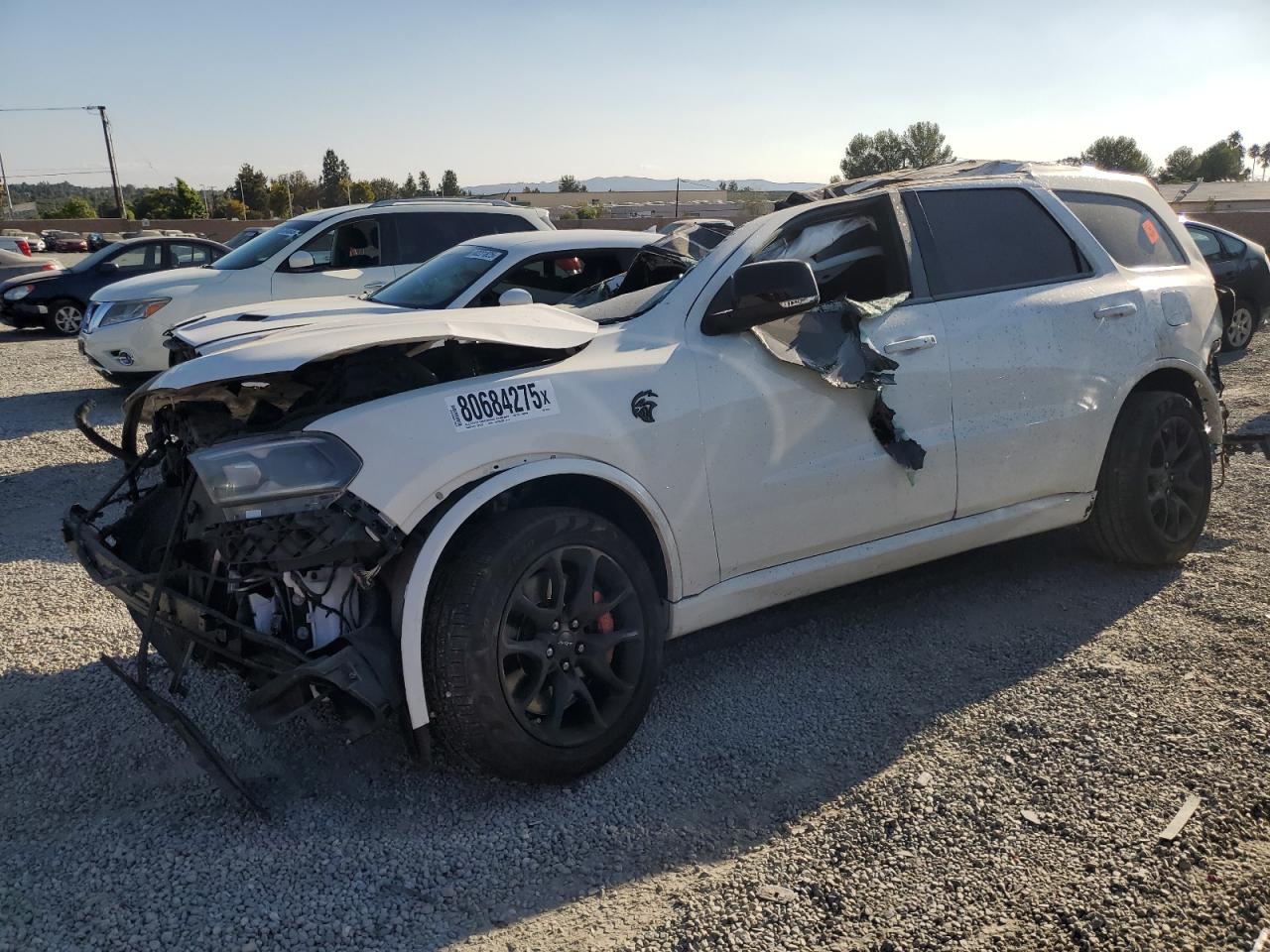 2021 Dodge Durango SRT Hellcat, VIN 1C4SDJH9XMC643272 — Опрокидывание