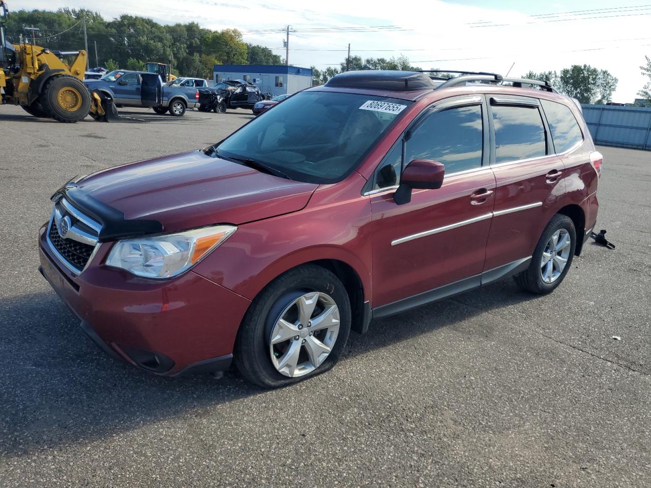 2014 Subaru Forester Limited, VIN JF2SJAHC2EH433257 — Undercarriage