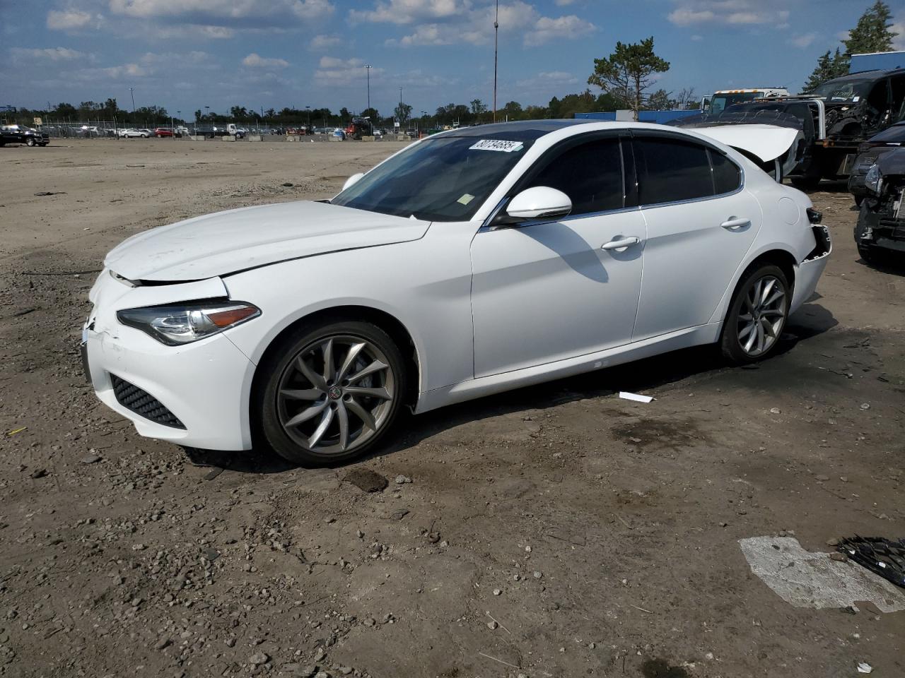 2020 Alfa Romeo Giulia Sport, VIN ZARFANAN4L7625212 — Rear end