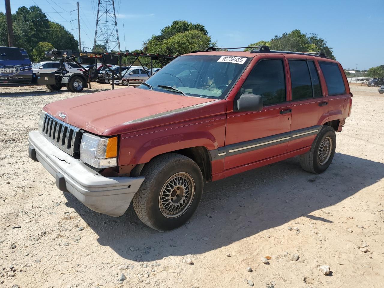 1993 Jeep Grand Cherokee, VIN 1J4GZ88S0PC128380 — Rear end