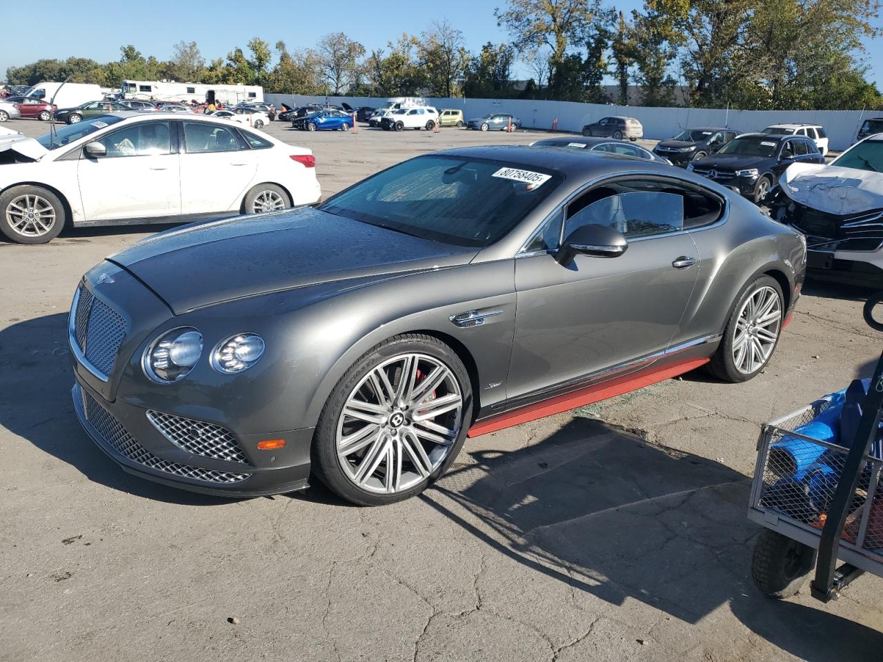 2016 Bentley Continental GT, VIN SCBFJ7ZAXGC051013 — Vandalism