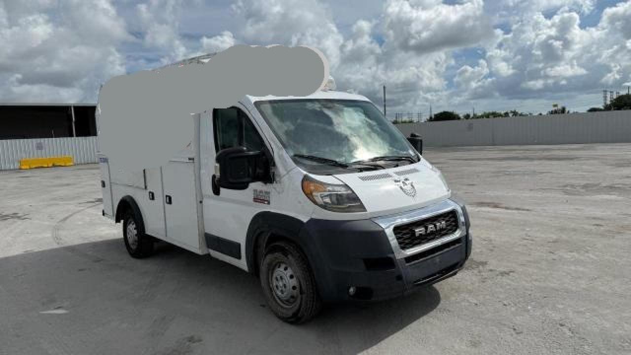2019 Ram ProMaster, VIN 3C7WRVKG2KE512637 — Prior damage history