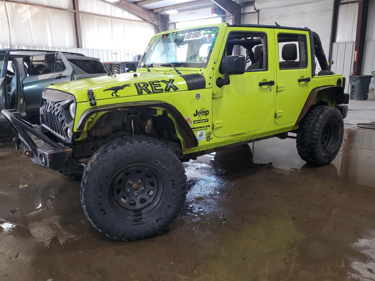 2017 Jeep Wrangler Unlimited Sport, VIN 1C4BJWDG5HL510127 — Normal wear