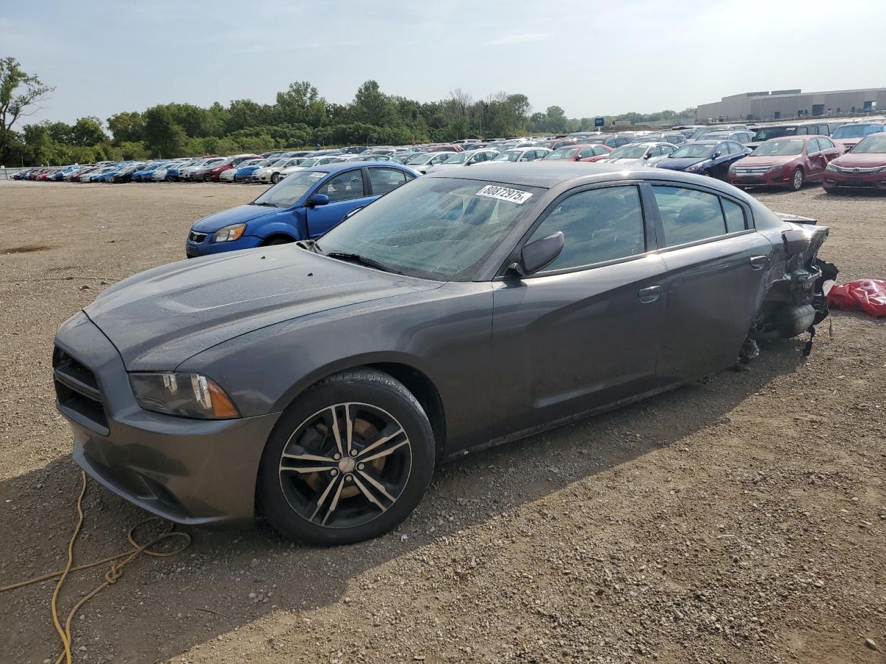 2013 Dodge Charger SXT Plus, VIN 2C3CDXJG0DH656579 — Rear end
