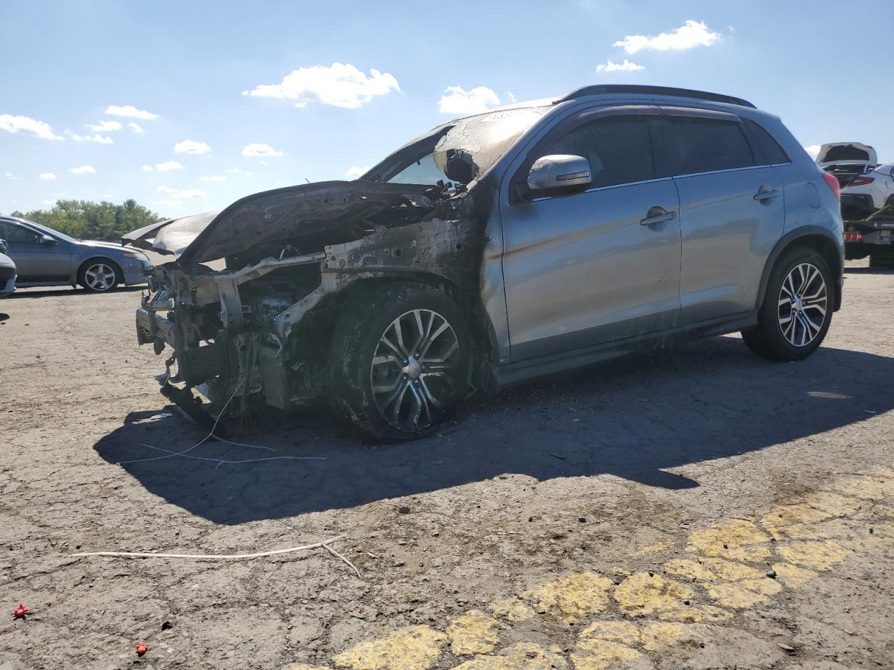 2016 Mitsubishi Outlander SEL, VIN JA4AR4AW9GZ055406 — Engine fire