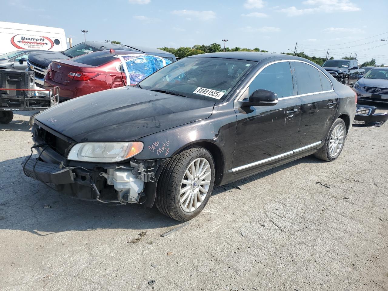 2012 Volvo S80 3.2L, VIN YV1952AS2C1158305 — Frame damage