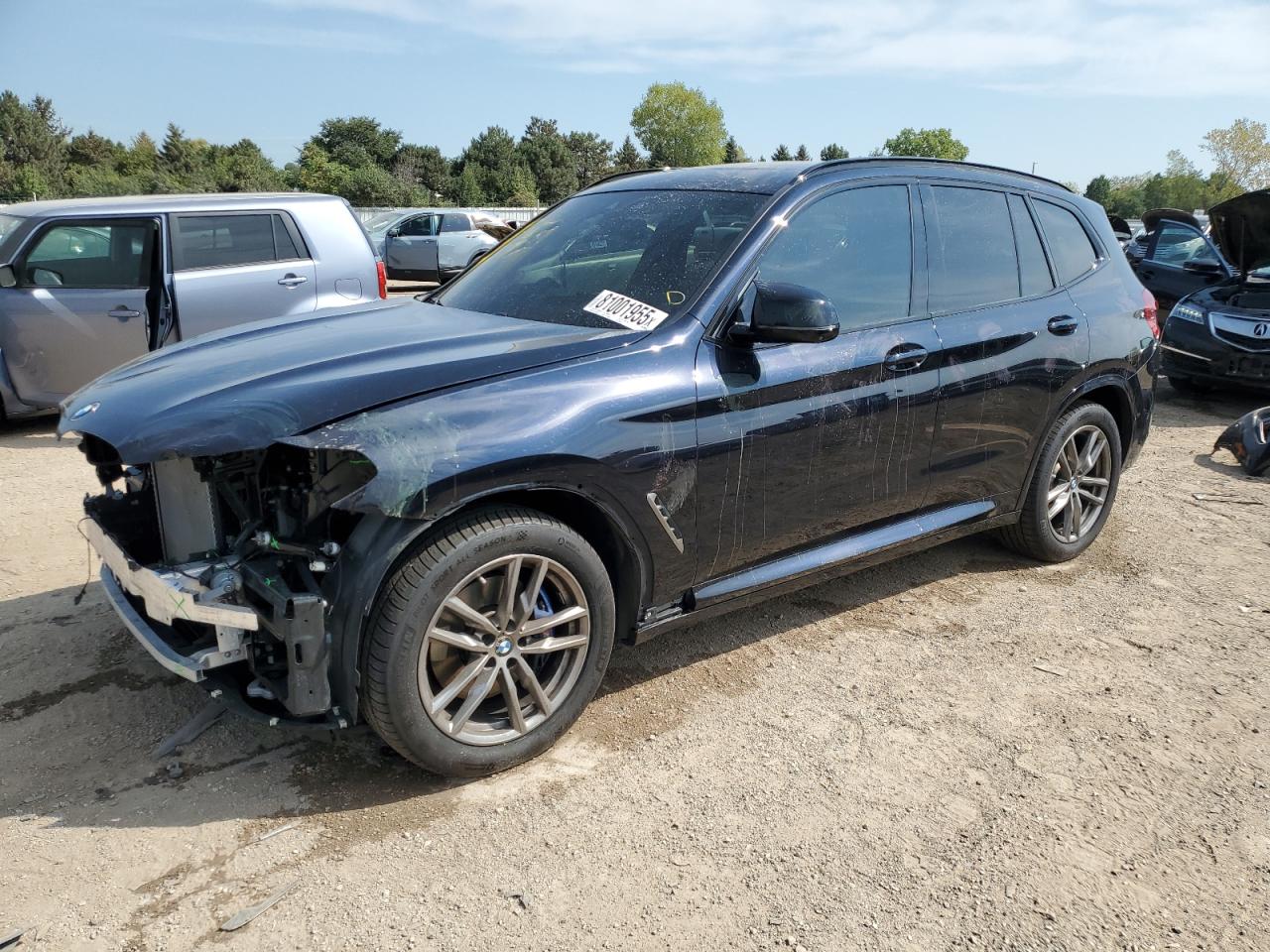 2019 BMW X3 M40i, VIN 5UXTS3C5XK0Z07419 — Front end