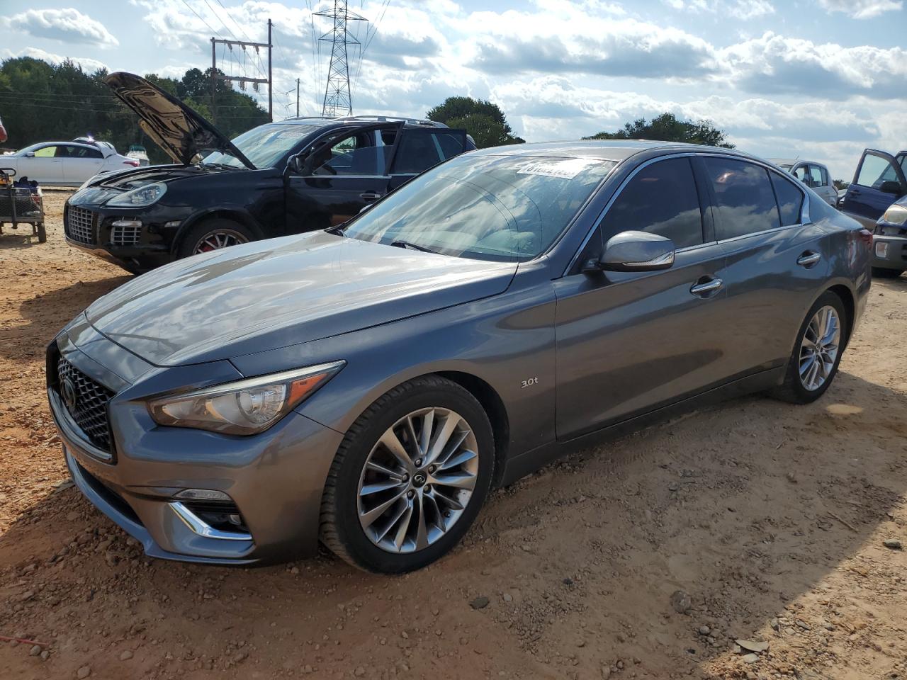 2019 Infiniti Q50 Luxe, VIN JN1EV7AP4KM519630 — Prior damage history