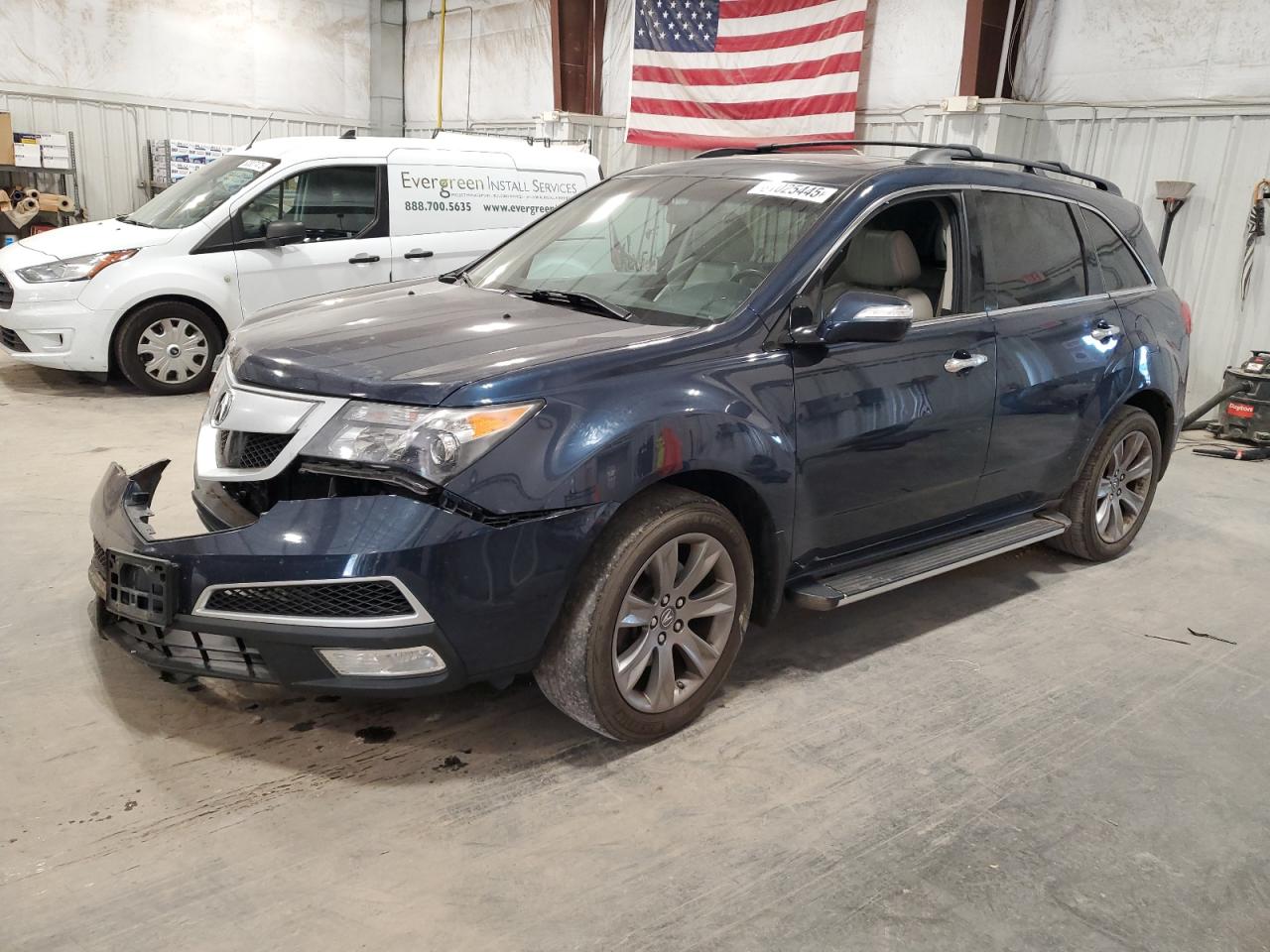 2013 Acura MDX Advance, VIN 2HNYD2H80DH507389 — Undercarriage