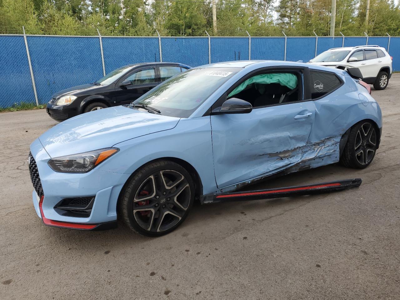 2019 Hyundai Veloster N, VIN KMHT36AH3KU001386 — Auction photo