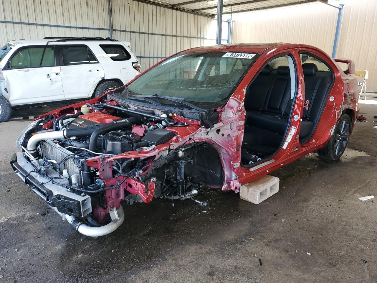 2015 Mitsubishi Lancer Evolution GSR, VIN JA32W8FV8FU022143 — Side