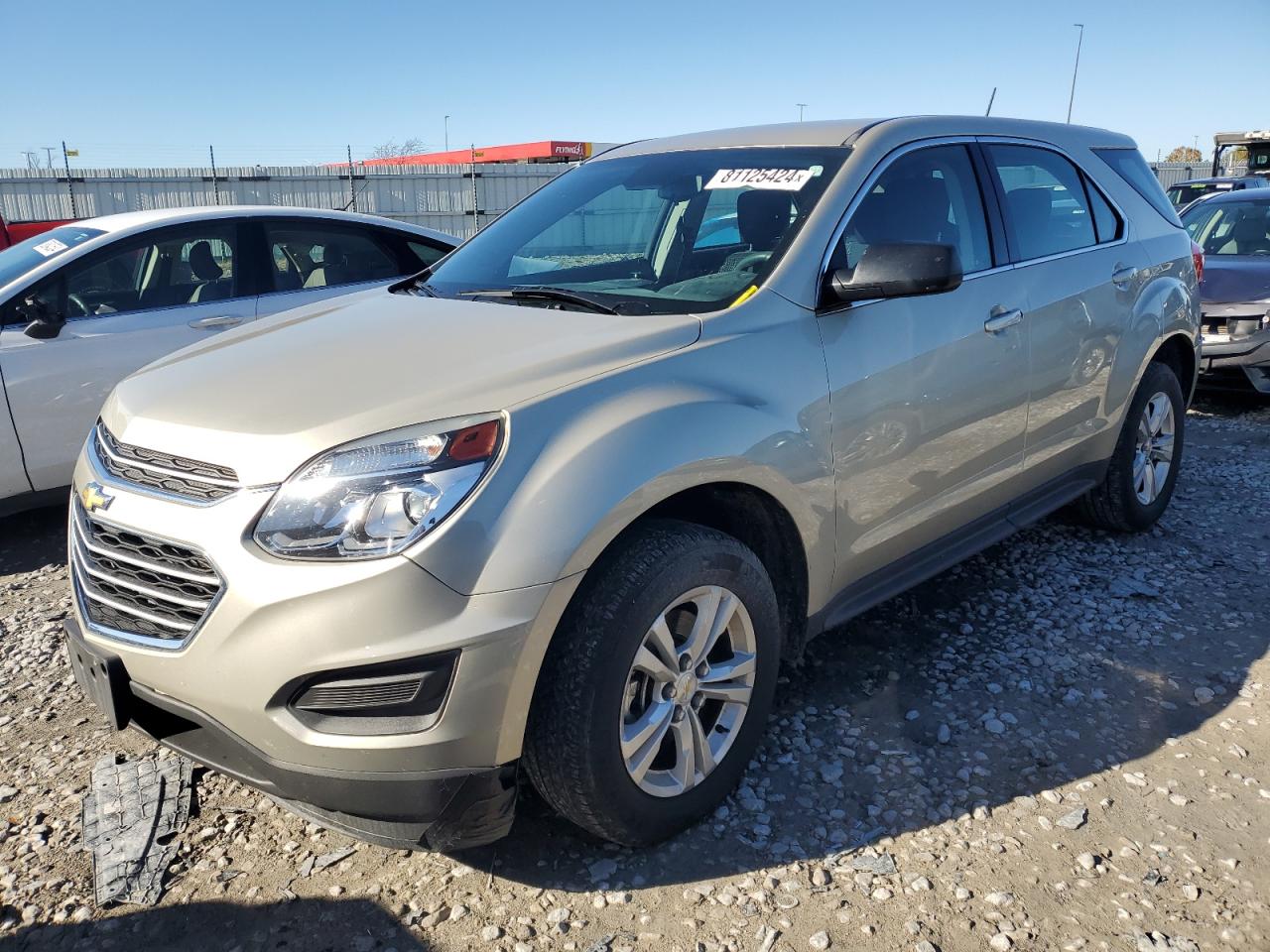 2016 Chevrolet Equinox LS, VIN 2GNALBEK2G1141336 — Side