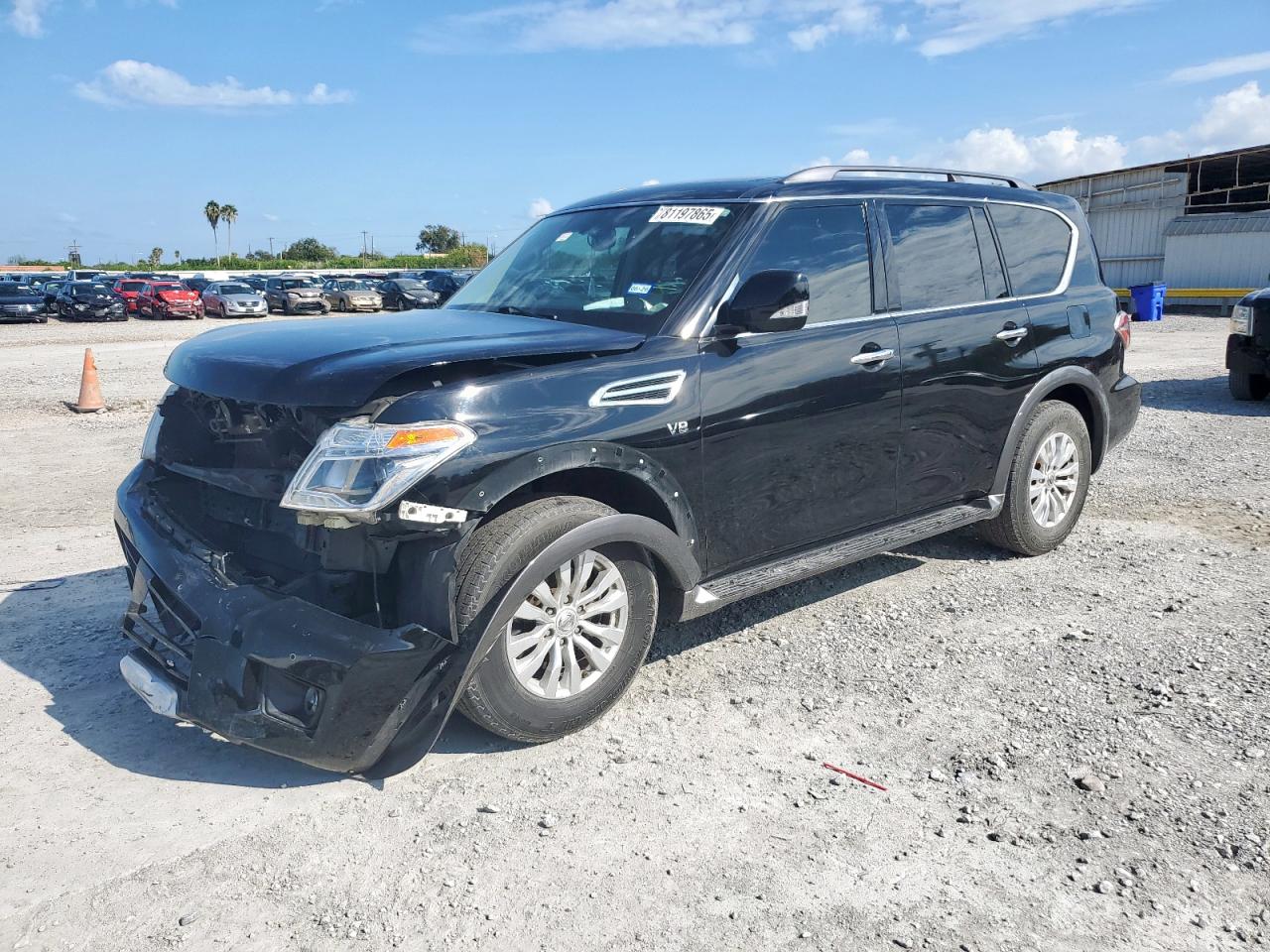 2018 Nissan Armada SV, VIN JN8AY2ND1J9060035 — Front end