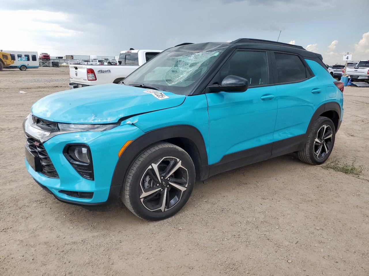 2022 Chevrolet TrailBlazer RS, VIN KL79MTSL7NB113960 — Roof