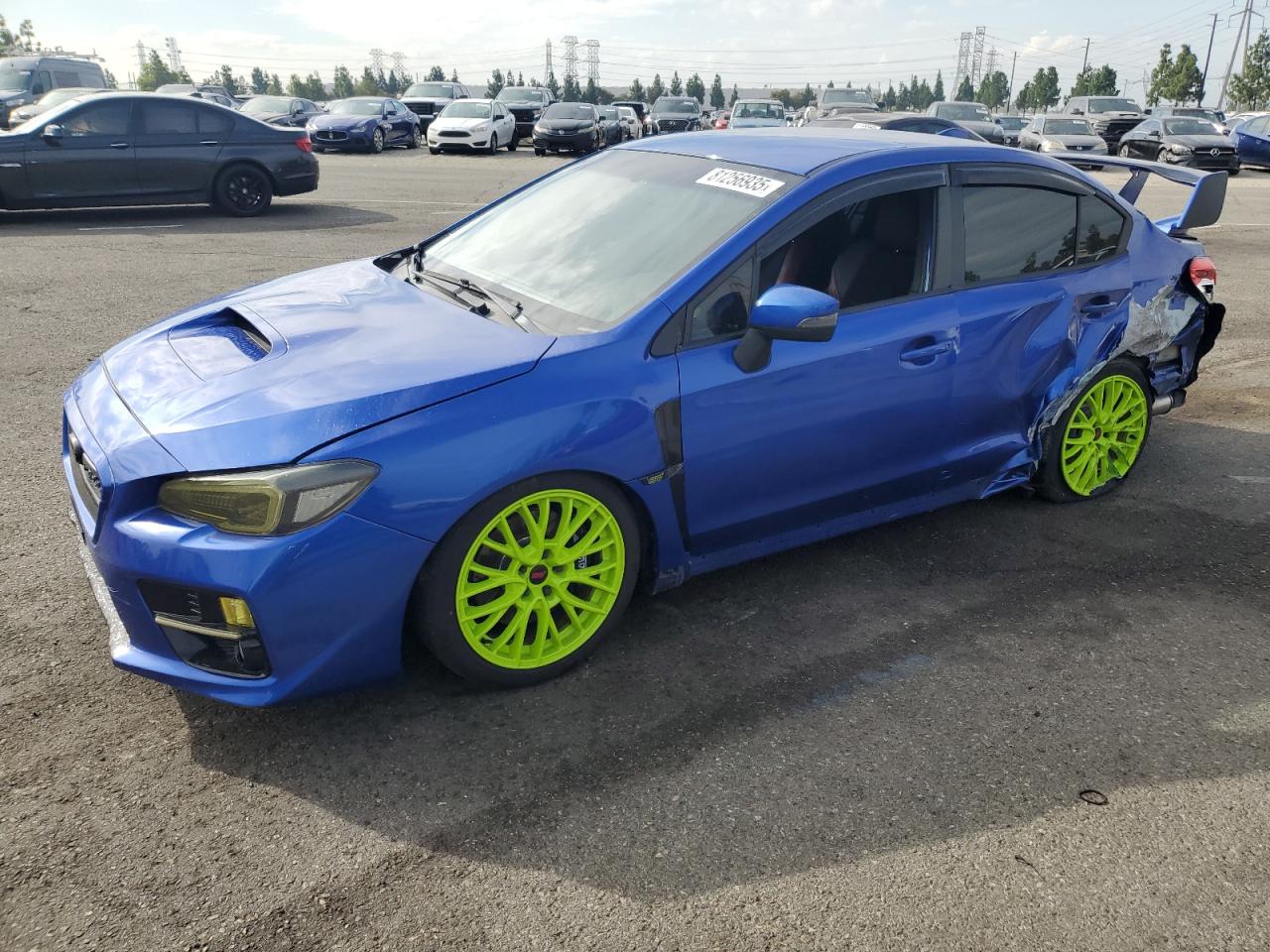 2015 Subaru WRX STI, VIN JF1VA2P66F9830906 — Side