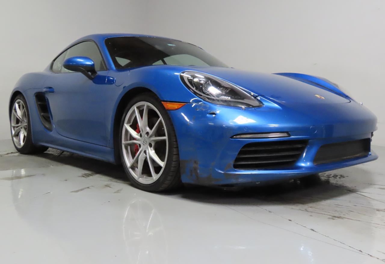 2017 Porsche 718 Cayman S, VIN WP0AB2A80HS286043 — Auction photo