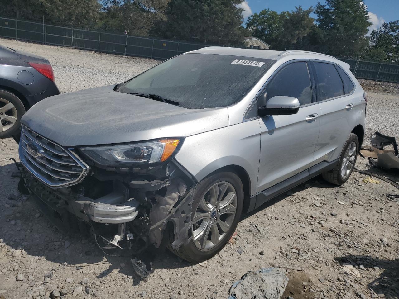 2019 Ford Edge Titanium, VIN 2FMPK3K95KBB89165 — Front end