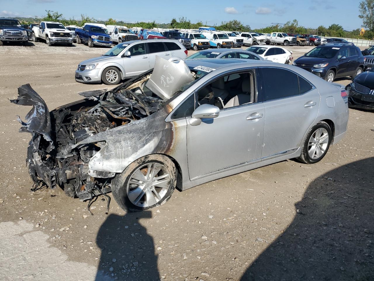 2012 Lexus HS 250h, VIN JTHBB1BA8C2048786 — Burn