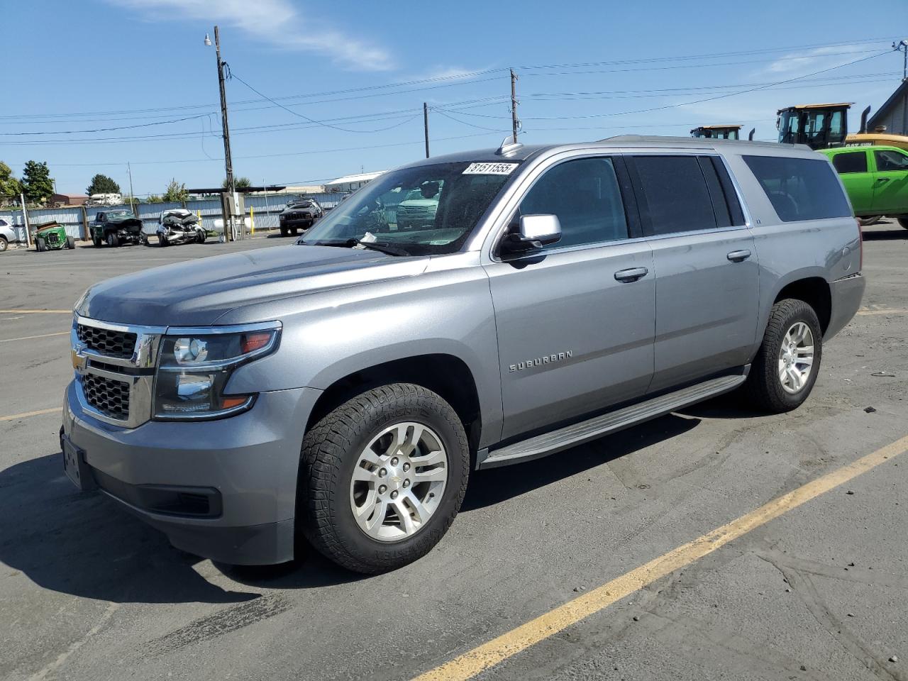 2018 Chevrolet Suburban LT, VIN 1GNSKHKC1JR363632 — Rear end