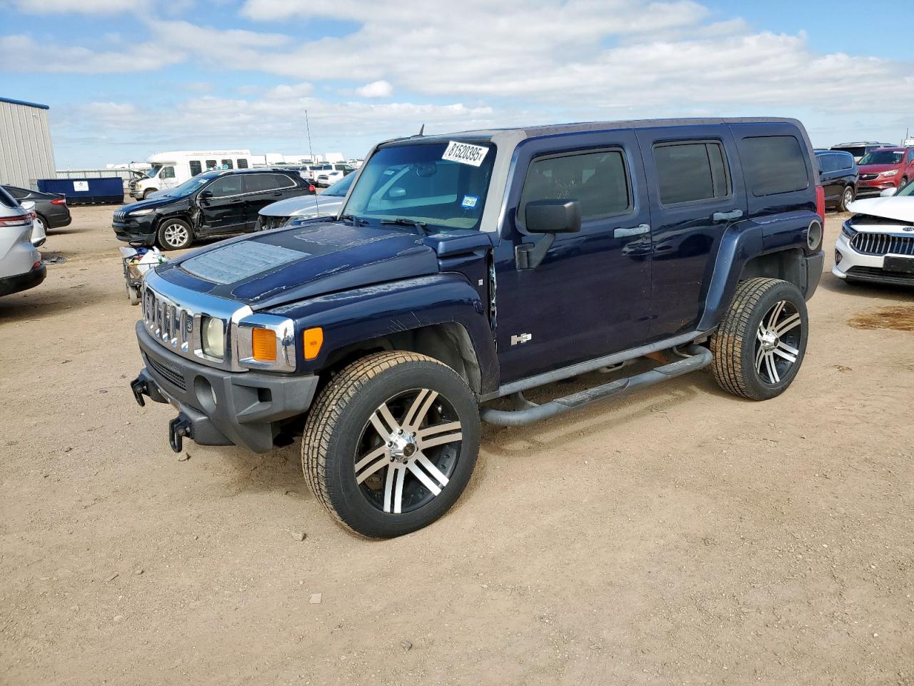 2007 Hummer H3 SUV, VIN 5GTDN13E678163210 — Hail