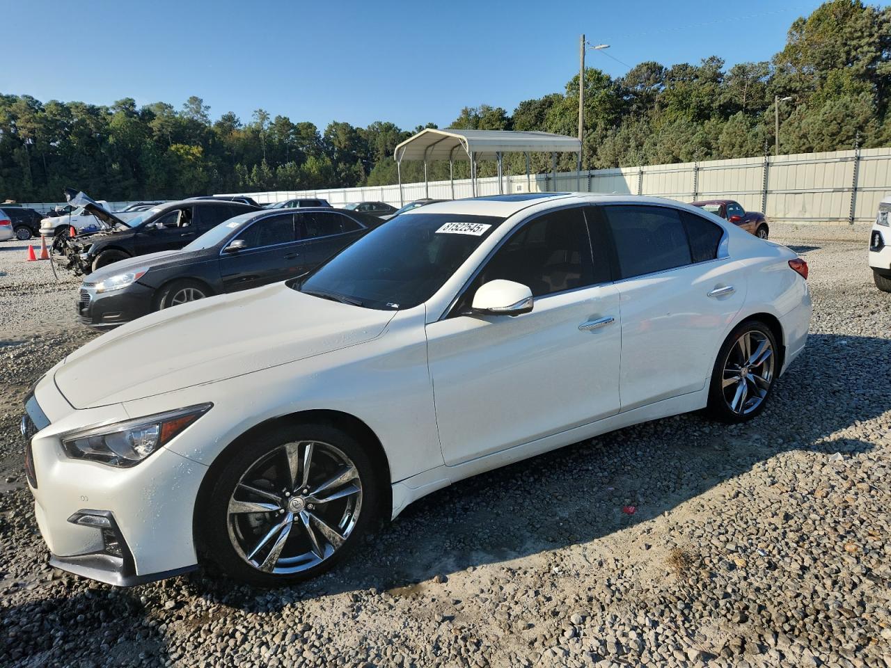 2021 Infiniti Q50 Signature Edition, VIN JN1EV7CP3MM706583 — Vandalism