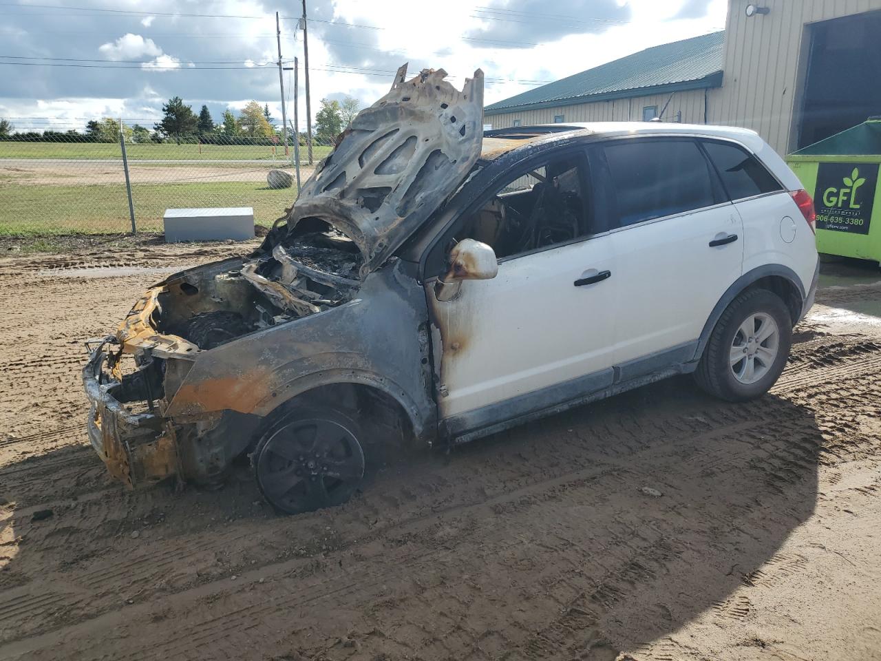 2009 Saturn VUE XE, VIN 3GSCL33PX9S558379 — Пожар
