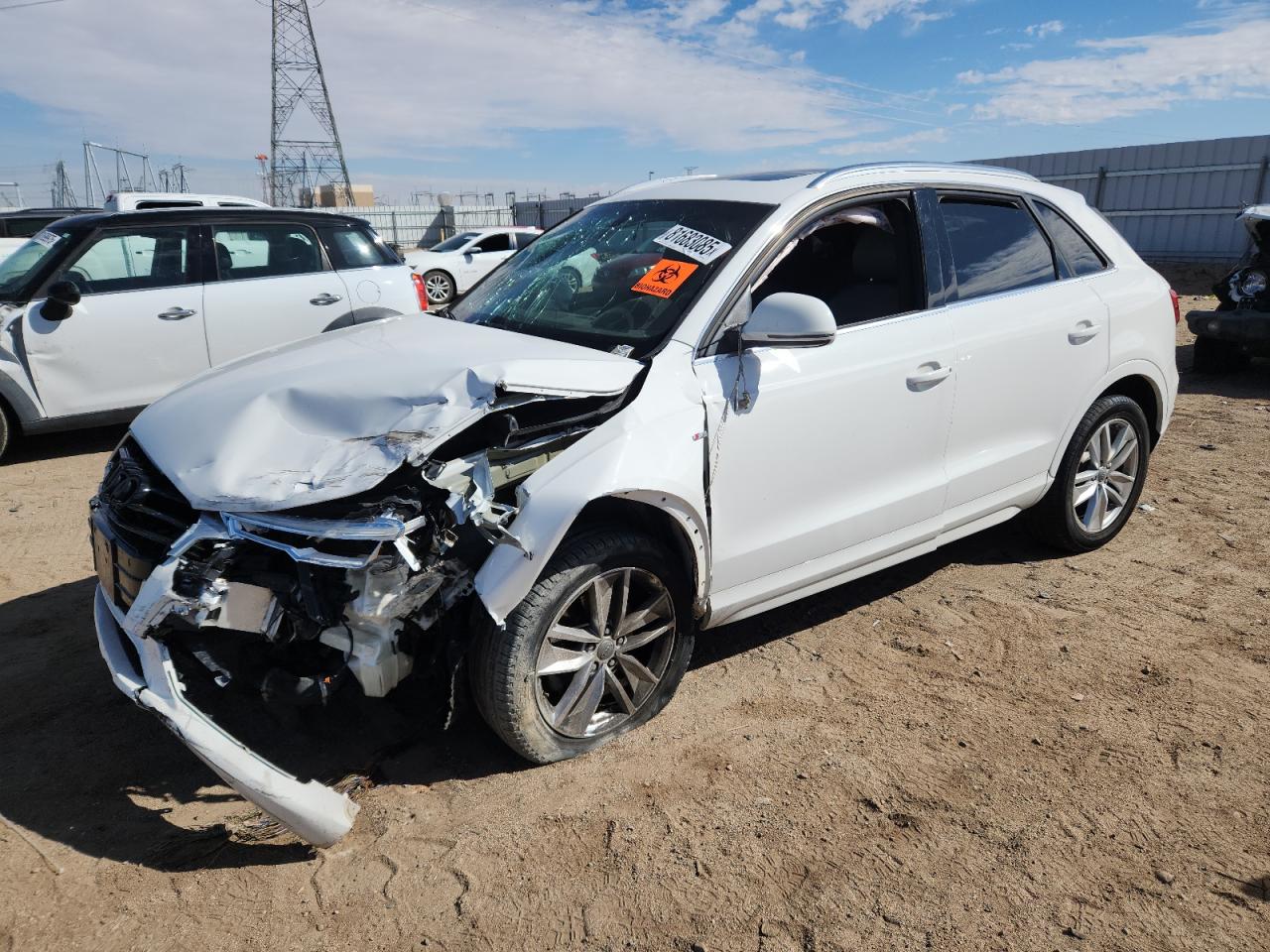 2018 Audi Q3 Premium Plus, VIN WA1HCCFS4JR012891 — Front end