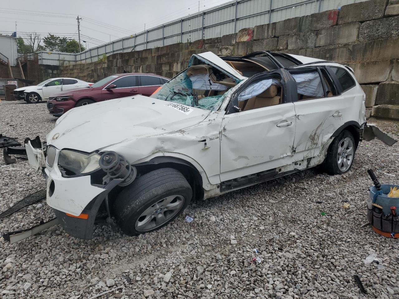2008 BMW X3 3.0si, VIN WBXPC934X8WJ23759 — Rollover