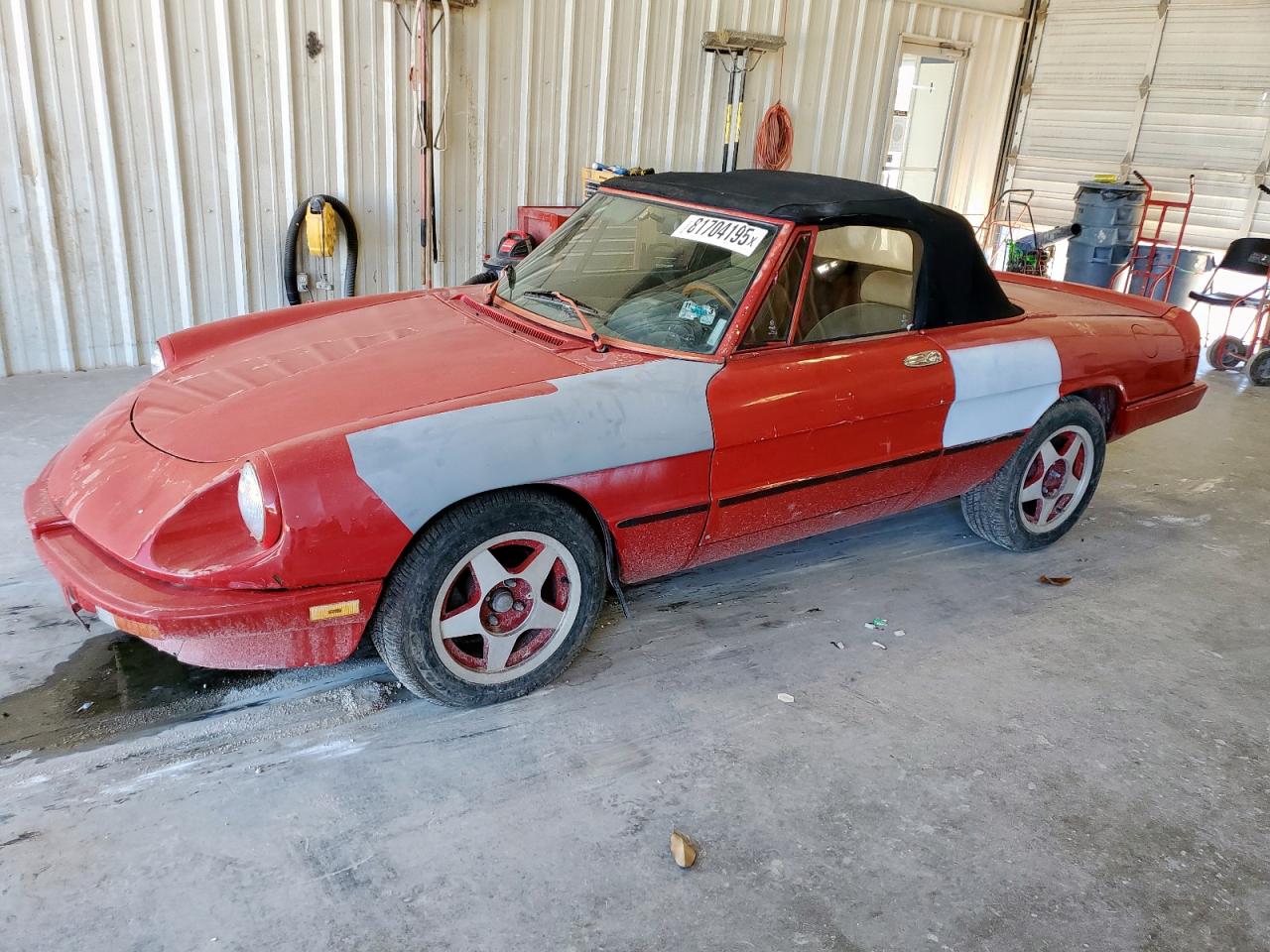 1990 Alfa Romeo Spider, VIN ZARBA12C2L6002391 — Hail
