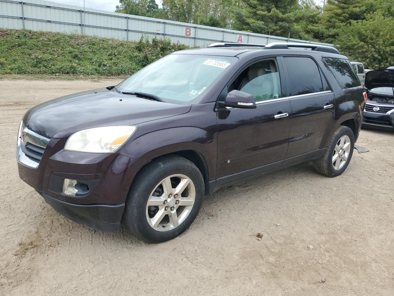 2008 Saturn Outlook XR, VIN 5GZER33748J176494 — Engine fire