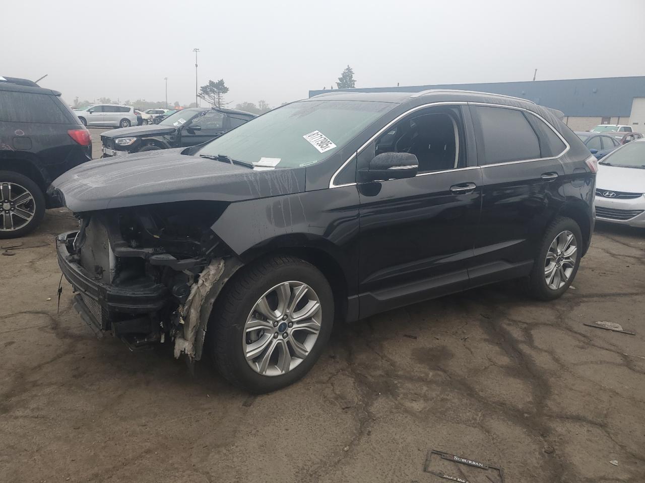 2019 Ford Edge Titanium, VIN 2FMPK3K99KBC22765 — Front end