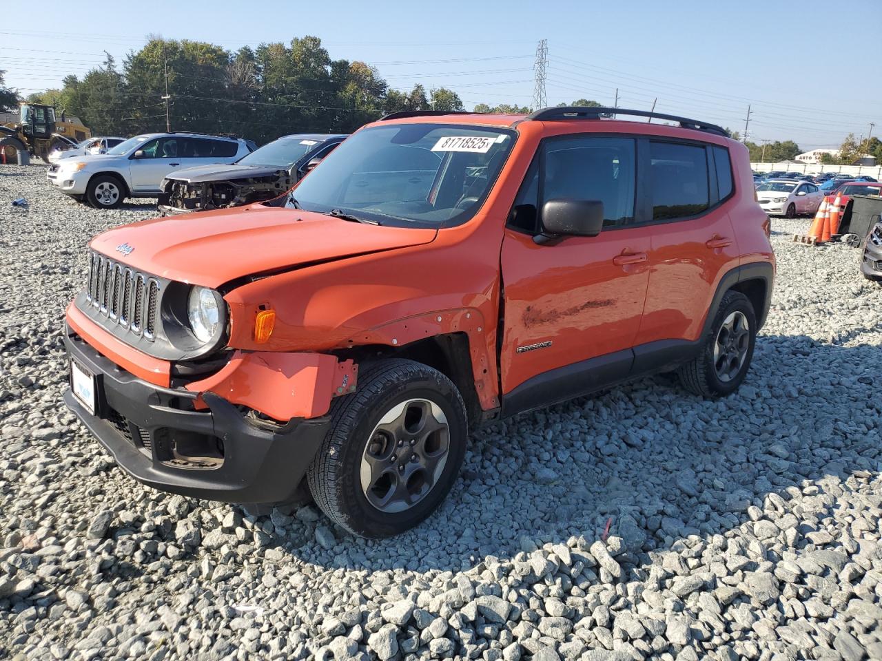 2016 Jeep Renegade Sport, VIN ZACCJBAT3GPE43200 — Перед