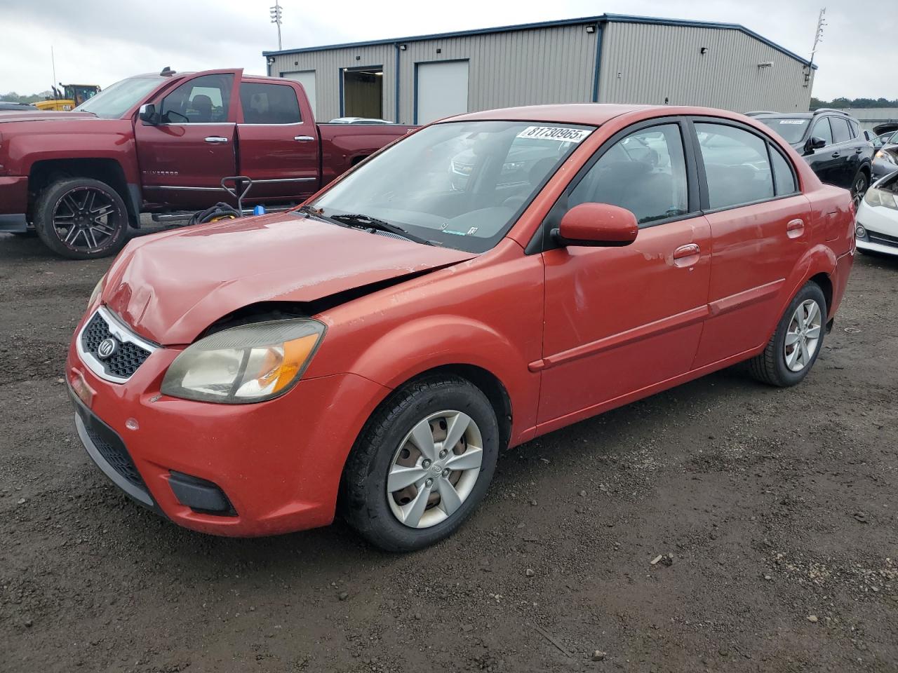 2011 Kia Rio LX, VIN KNADH4A30B6730269 — Перед